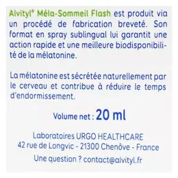 Alvityl Méla-sommeil Flash Mélatonine Spray dès 18 ans 20ml