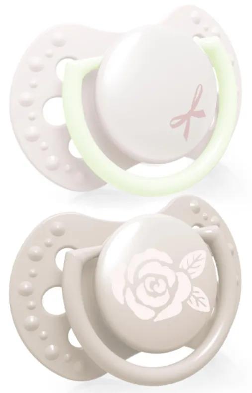 Lovi Mini Sucettes Dynamiques Baby Shower Rose 0-2m 2 unités