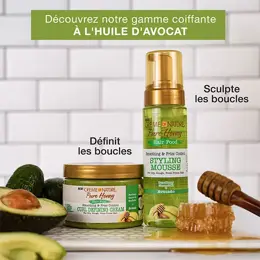 Creme of Nature Pure Honey Hair Food Avocado Mousse coiffante 207ml