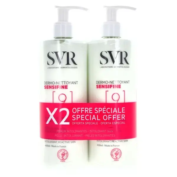 SVR Sensifine Dermo-Detergente 2 x 400ml