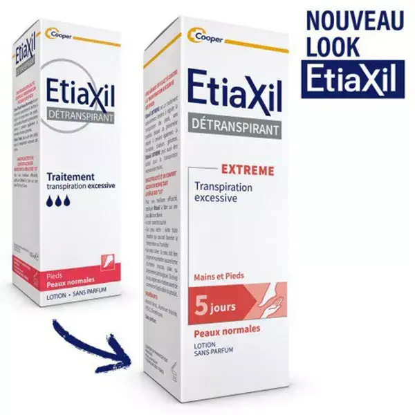 ETIAXIL Déodorant Détranspirant Transpiration Excessive EXTREME Pieds 15ml Atida Santediscount