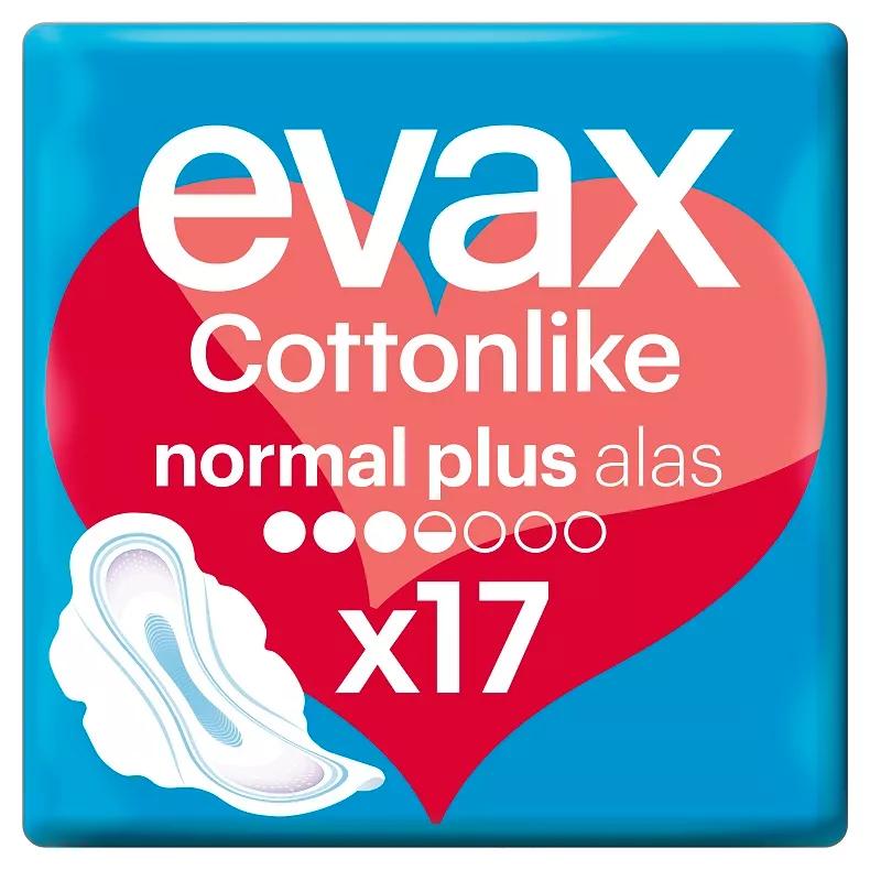 Evax Cottonlike Compresas Alas Normal Plus 17 uds
