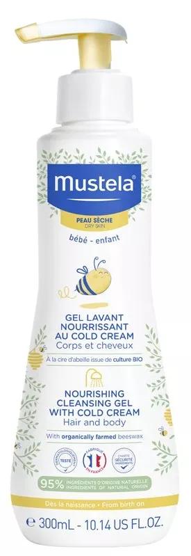 Mustela Cold Cream en Bijenwas Badgel 300 ml