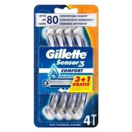 Gillette Sensor3 Confort Maquinilla de Afeitar 3+1 uds