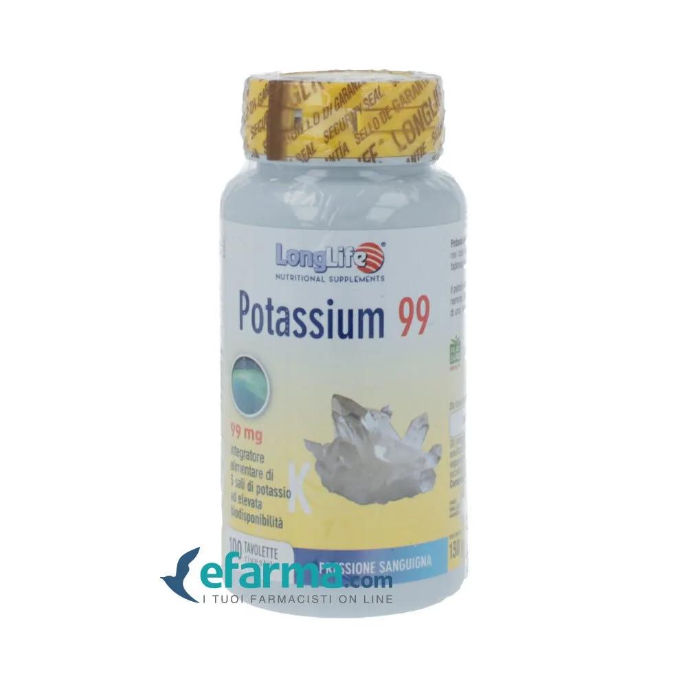 LongLife Potassium 99 Integratore Muscolare 100 Tavolette