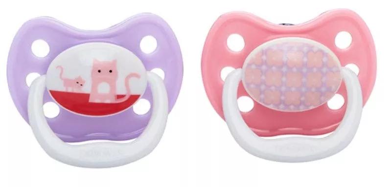 Dr Browns Pacifiers Prevent Classic size 2 (6 - month) Color pink