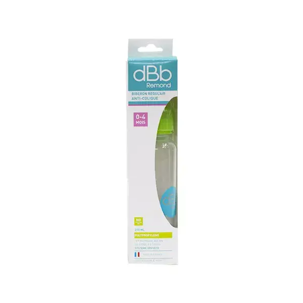 dBb Remond Biberon Régul'Air Verde Translucido 270ml