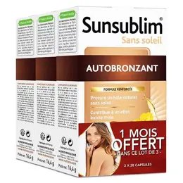 Nutreov Physcience Sunsublim Autobronzant Lot de 3 x 28 capsules