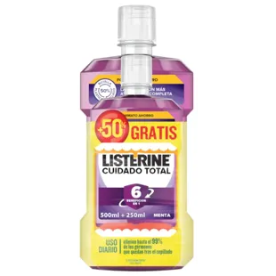 Listerine Total care mouthwash 500 ml 250 ml free
