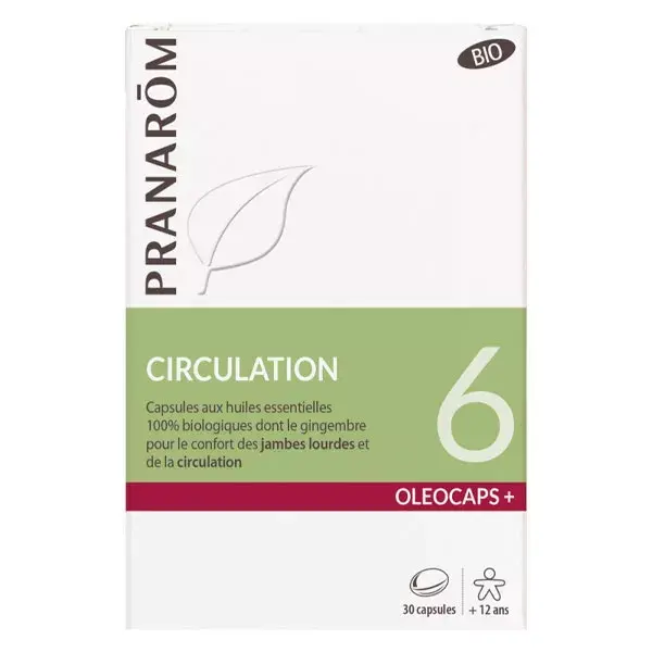 Pranarom Oleocaps 6 Circulation Bio 30 capsules