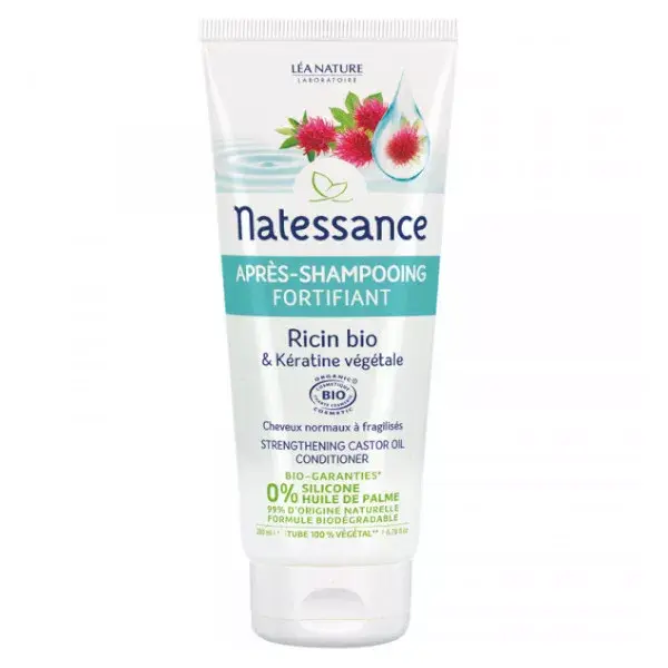 Natessance Organic Ricin and Keratin Fortifying Conditioner 200ml