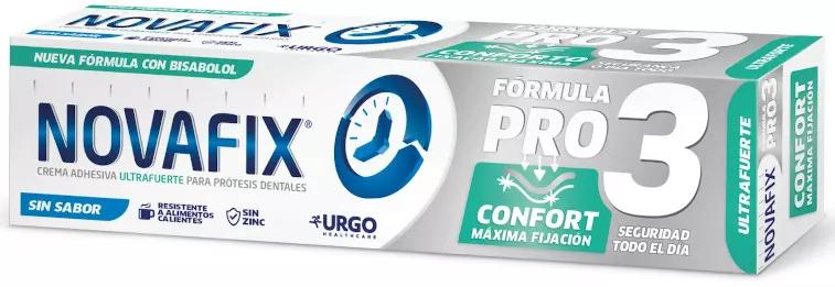 Novafix Pro3 Comfort Kleefcrème Ultrasterke Tandprothesen Zonder Smaak 40 gr