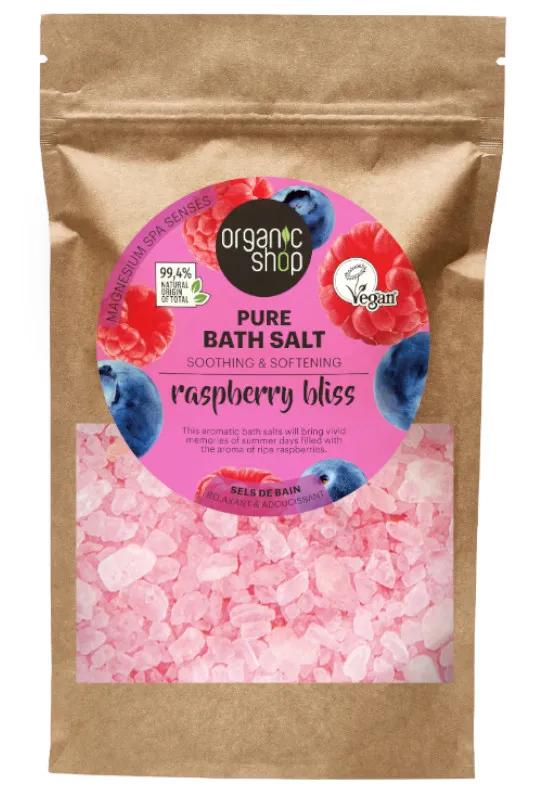 Organic Shop Raspeberry Bliss Sels de bain purs 500 gr