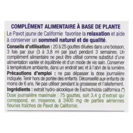 Ladrôme Extraits de Plantes Fraîches Pavot Jaune de Californie Bio 50ml