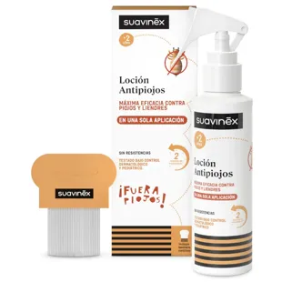 Suavinex Anti-Lice and Nit Lotion 125 ml + Nit Comb +2 Years