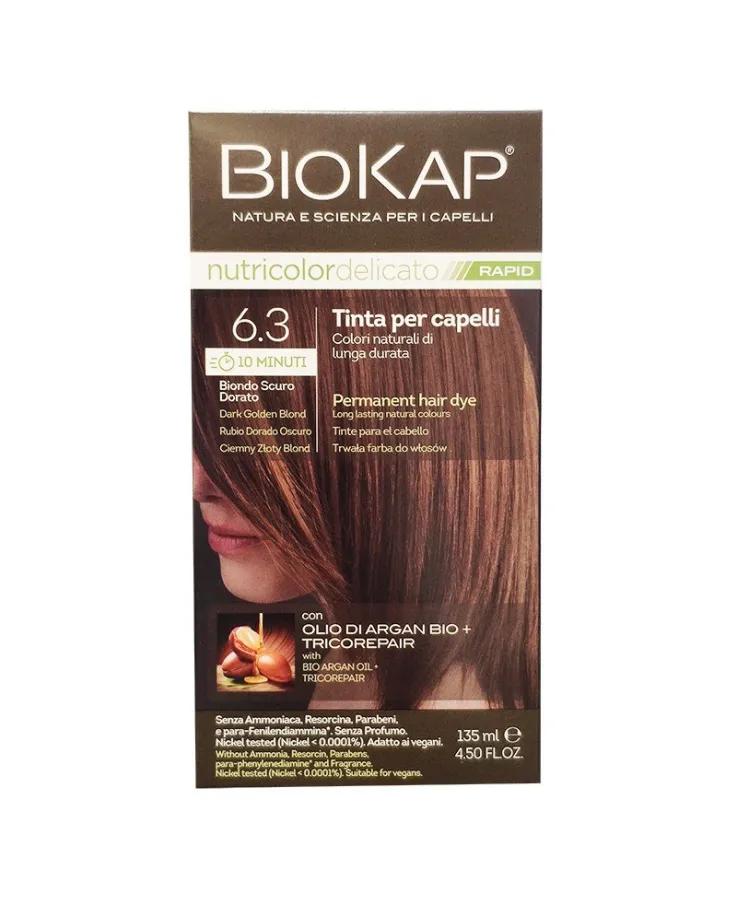 Biokap Nutricolor Delicato Rapid 6.3 Biondo Scuro Dorato 135 Ml