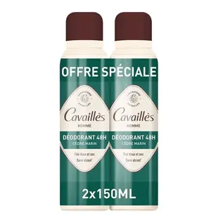 Rogé Cavaillès Deodorante Dermato 48h Uomo Spray 150ml x2