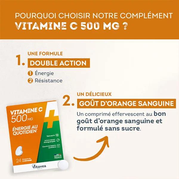 Nutrisanté vitamina C tabletas masticables de 500 mg 24