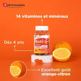 Forté Pharma Multivit' Énergie 60 gummies Multivitamines, Energie et Vitalité