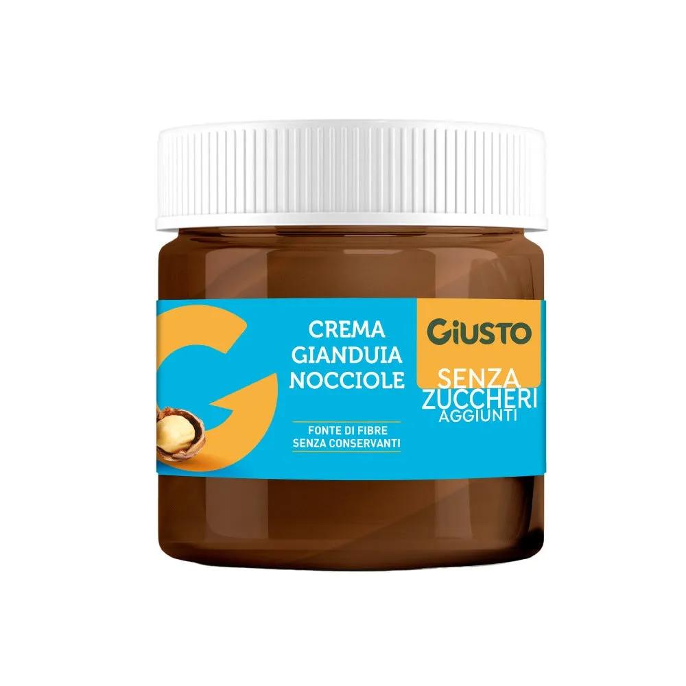 Giusto Senza Zuccheri Aggiunti Crema Spalmabile Gianduia e Nocciole 200 g