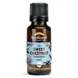 Biofloral 30 Sweet Chestnut Chataignier Granules Bio Fleur De Bach 19,5 Gr