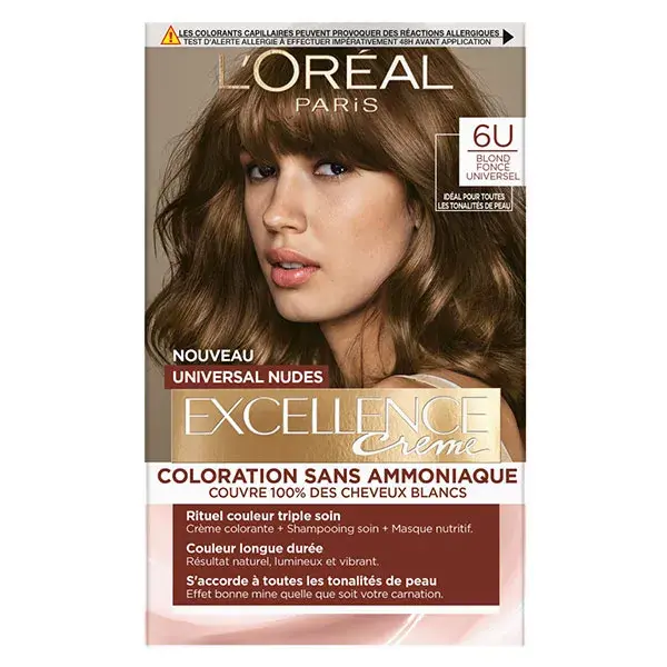 L'Oréal Paris Excellence Crème Universal Nudes Coloration N°6 Blond Foncé