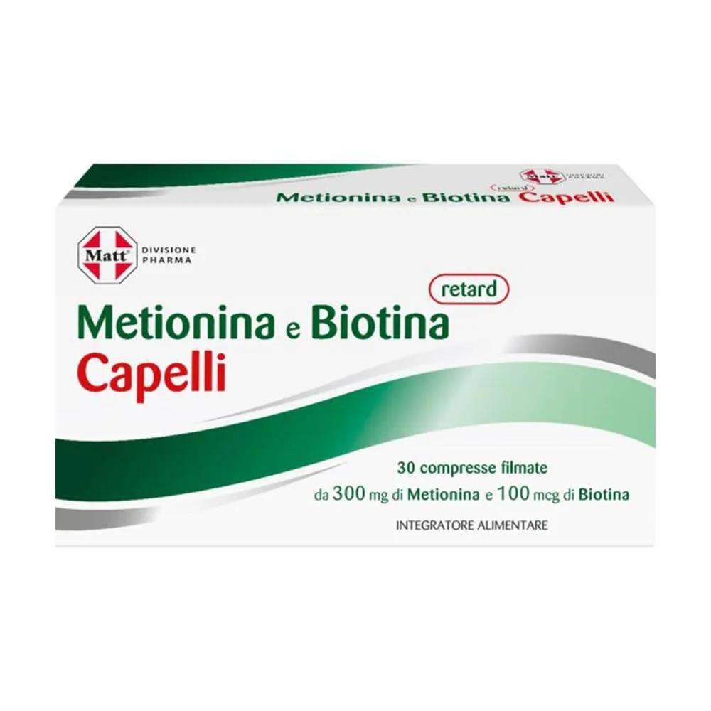 Matt Pharma Metionina e Biotina Retard Integratore Per Capelli 30 Compresse