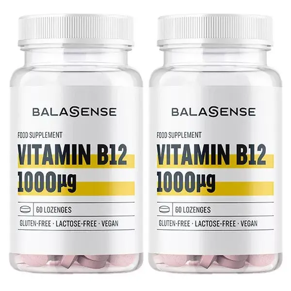Balasense Vitamine B12 1000 µg Lot de 2 x 60 comprimés à sucer