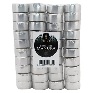 Miel de Manuka 40 Bougies de table à la cire d'abeille de Manuka