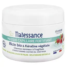 Natessance Masque Capillaire Fortifiant Ricin et Kératine Bio 200ml