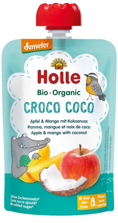 Holle Smoothie CROCO COCO Pomme, Mangue, Noix de Coco +8m 100 gr
