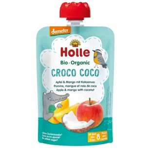 Holle Smoothie CROCO COCO Manzana, Mango, Coco +8m 100 gr