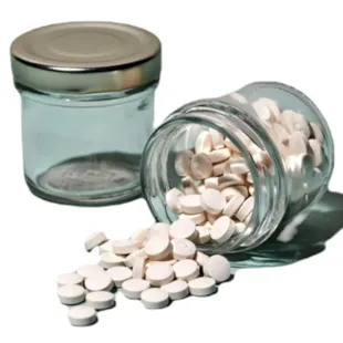 Denttabs Glass Jar for Toothpaste in Tablets 72 ml