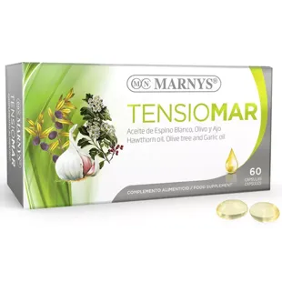 Marnys Tensiomar Espino Blanco + Ajo + Hoja de Olivo 60 Cápsulas 500 mg
