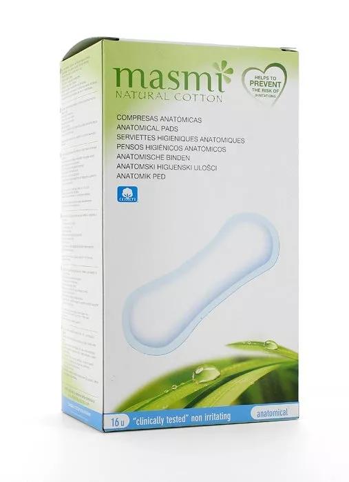 Imagen de Masmi Compresas Anatomicas Noche Clasica Algodon 16 uds