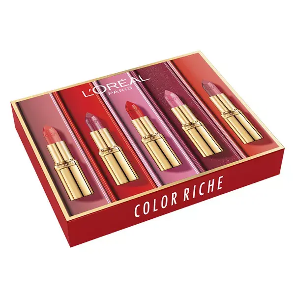 L'Oréal Paris Color Riche Set of 5 Satin Finish Lipsticks