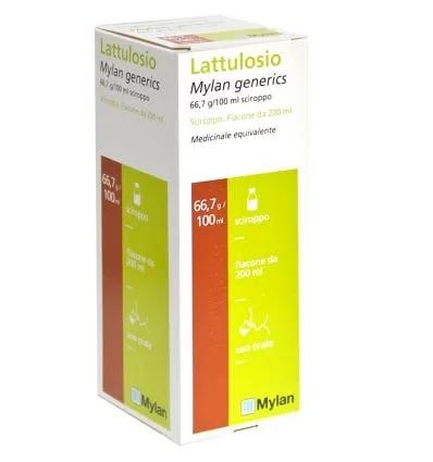 Lattulosio Mylan 66,7g / 100ml Sciroppo Lassativo Flacone 200 Ml