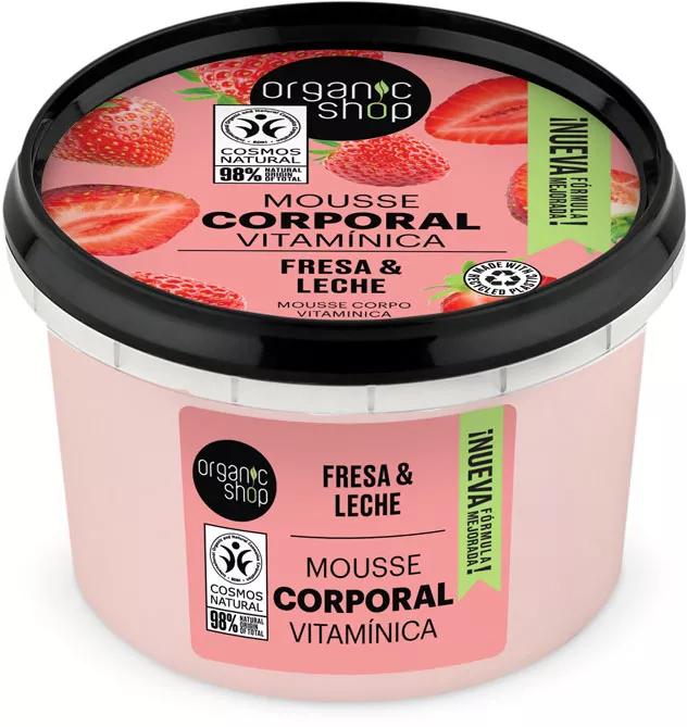 Organic Shop Mousse Corporal Vitamínico Fresa 250 ml