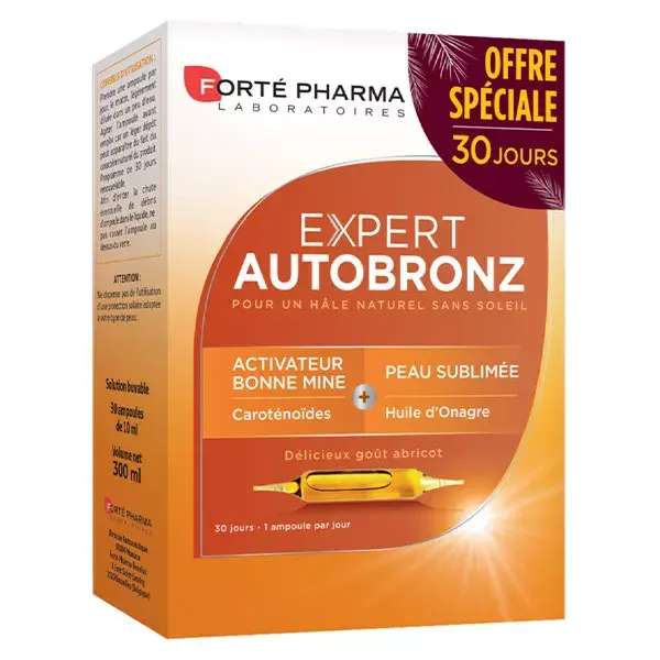 Forté Pharma Expert Autobronze Apricot 20 Vials + 10 FREE
