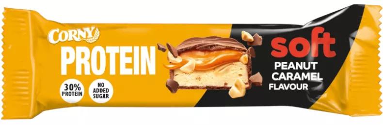 Corny Protein Pinda Proteïnerepen met Karamel- en Chocoladedekking 0% Toegevoegde Suikers 45 gr