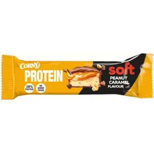 Corny Protein Peanut Protein Bars with Caramel and Chocolate Coverage 0% Added Sugars 45 gr