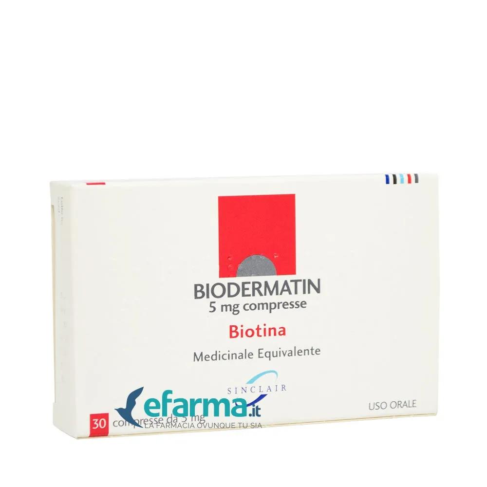 Biodermatin 5 Mg Biotina 30 Compresse