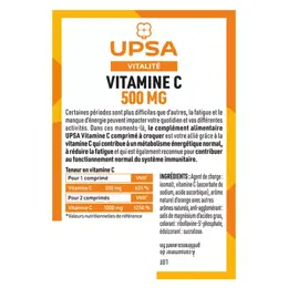 UPSA Lot Promo Vitamine C 500mg 2x30 comprimés à croquer