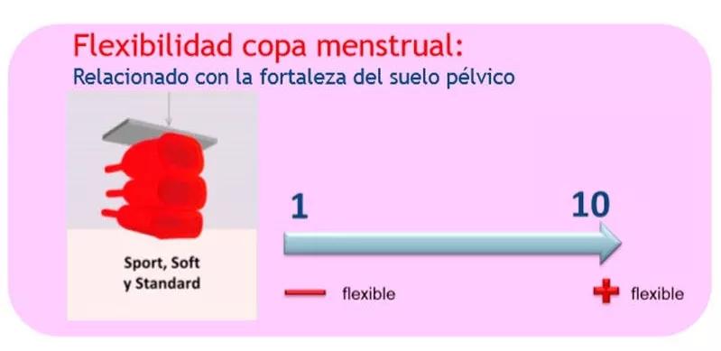 Copa Menstrual Sileu Rose Flexibilidad Sport Talla L Rojo