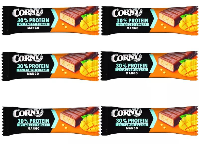 Corny Protein Mangoreep met Chocolade 0% Toegevoegde Suiker 6x50 gr