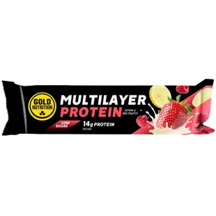 GoldNutrition Multilayer Bar Low Sugar Red Fruits and Lemon 50 gr