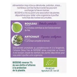 Biosens Infusion Détox Foie Bio 30g