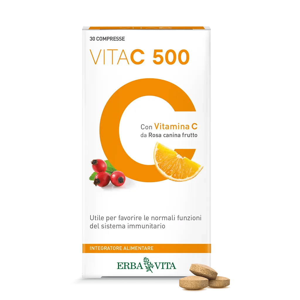 Erba Vita Vita C 500 Integratore Sistema Immunitario 30 Compresse