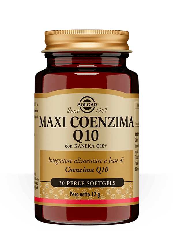 Solgar MaxiCoenzima Q10 Integratore Antiossidante 30 Perle Softgel