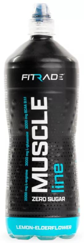 FITRADE MUSCLE Line Functional Drink Without Gas or Sugar Lemon and Elderflower Flavor 1 L